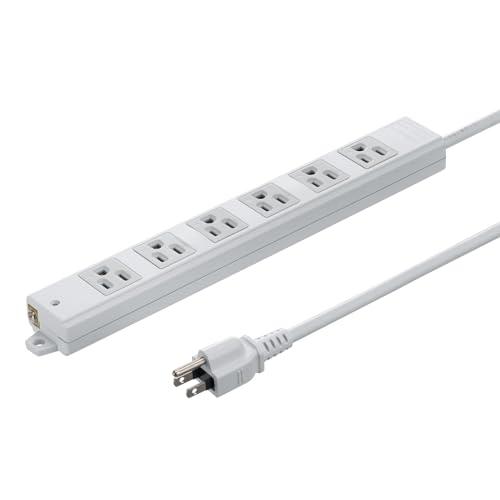 Sanwa Supply Construction Site Tap (3P, 6 Outlets, 2m) TAP-KS6N-2