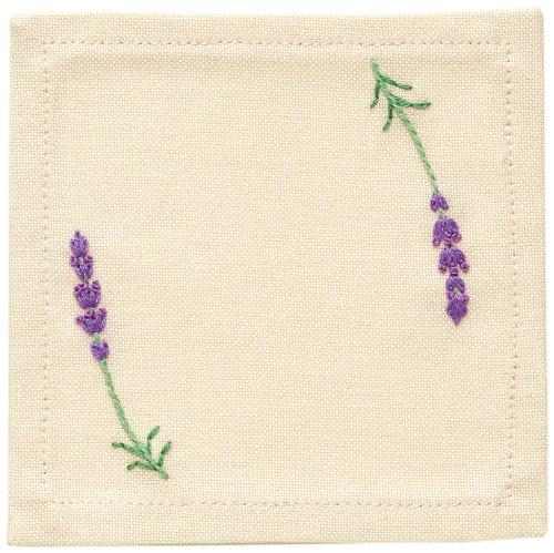 Olimpas Silk Embroidery Kit “my sweet garden” No.9030 Herb (Coaster)