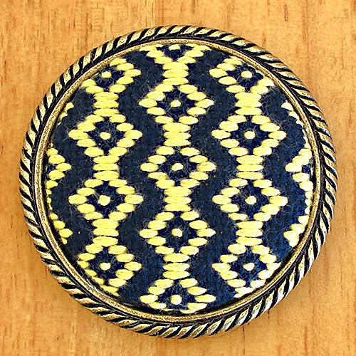 Olimpas Silk Kogin Kit Brooch Navy 34