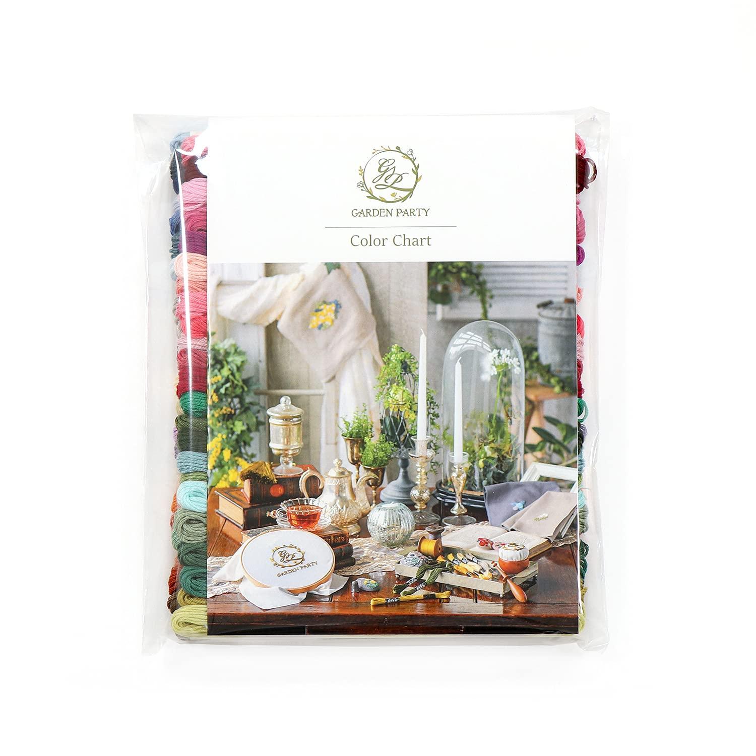 Olimpas Silk GARDEN PARTY Embroidery Thread Set with Spool GP-50A English Garden