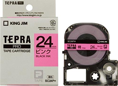 King Jim Tape Cartridge Tepla PRO SC24P 24mm Pink