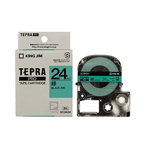 King Jim Tape Cartridge Tepla PRO 24mm SC24G Green