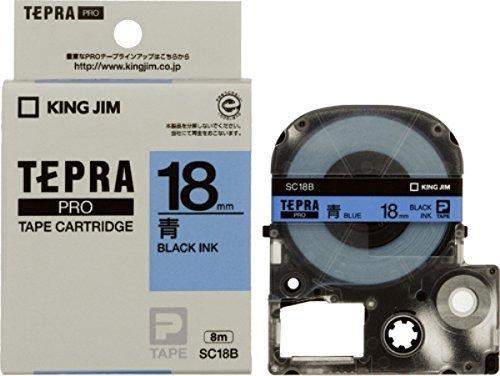 King Jim Tape Cartridge Tepla PRO 18mm SC18B Blue