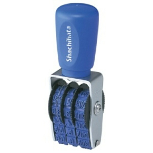 Shachihata Stamp Rotating Rubber Stamp Western Calendar Date Size 4 Mincho Typeface Imprint Size Approx. 24×5 mm NFH-4M