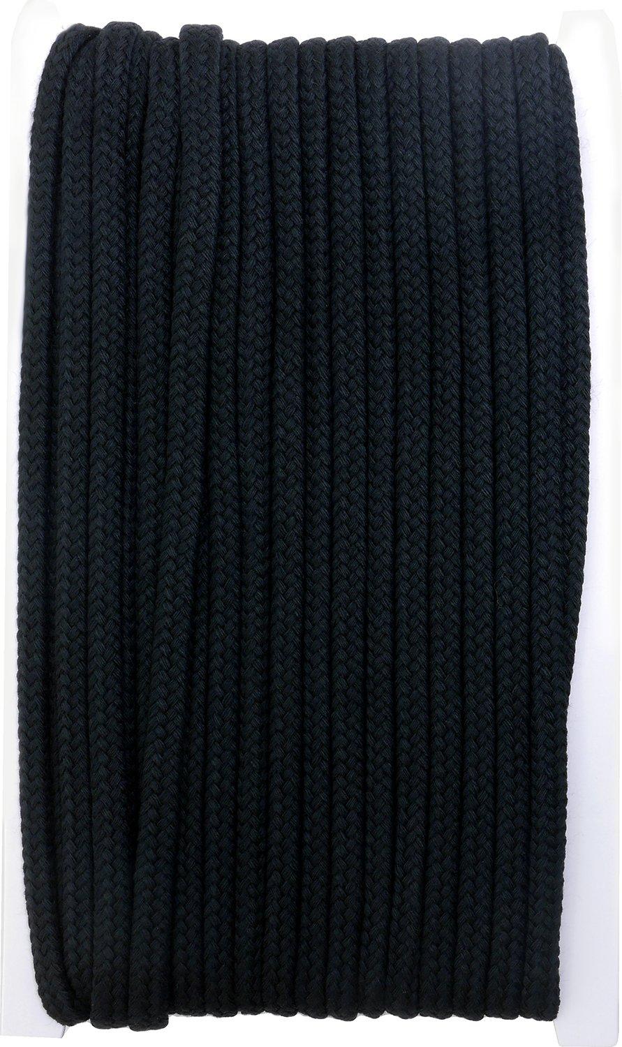Hamana Tsutsumi Knitting Cord, Black, 14m Roll H204-635
