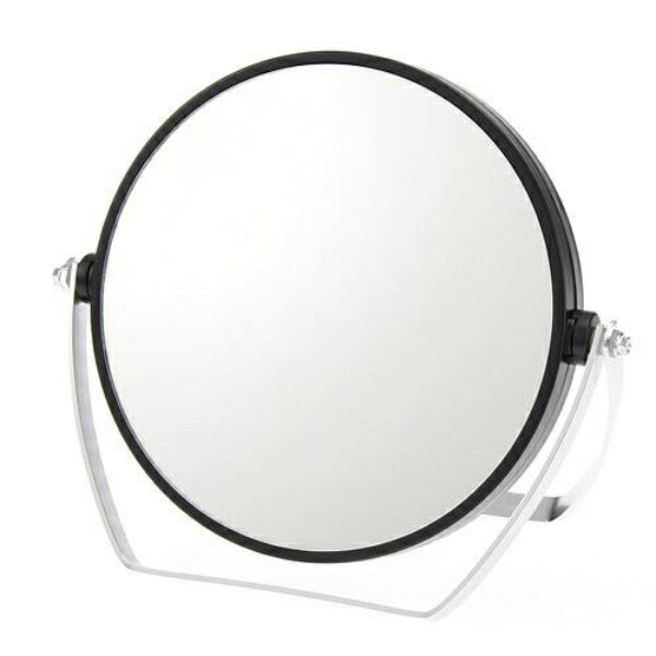 Yamamura 10x Magnifying Double-Sided Stand Mirror YL-1500 Black
