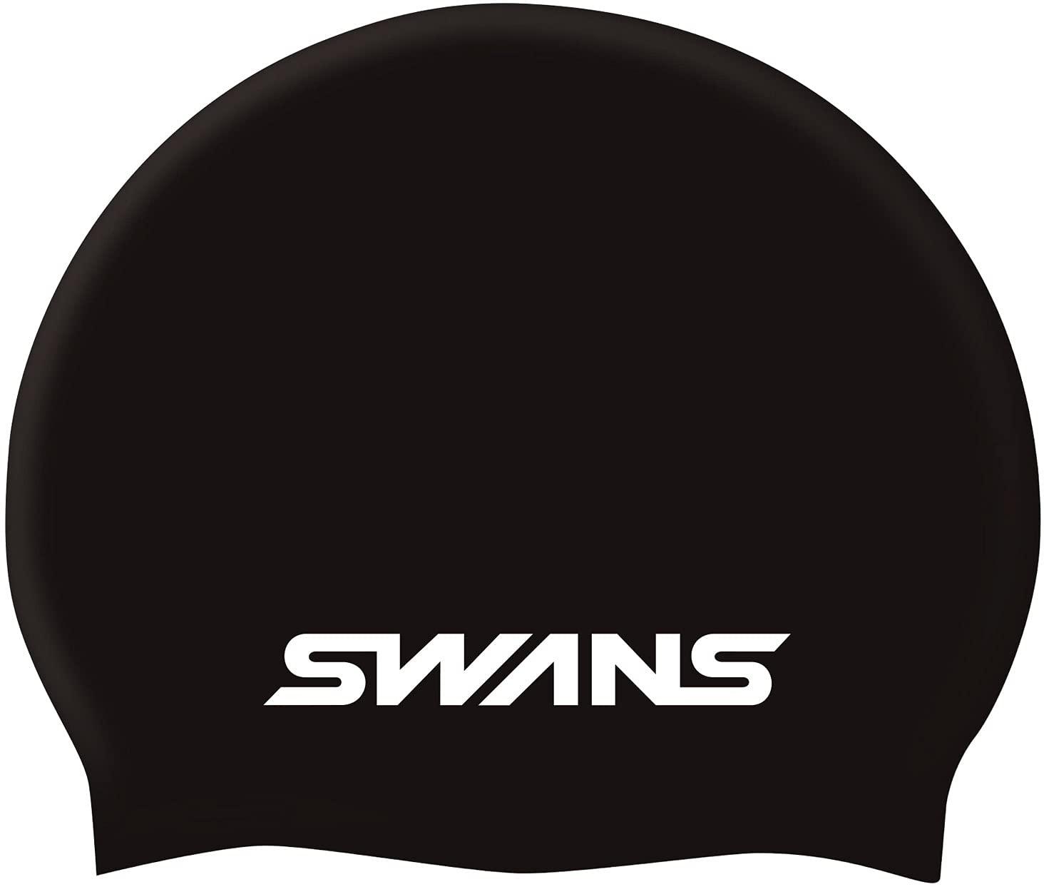 SWANS Swim Cap Silicone Cap SA7 Black (MBK)