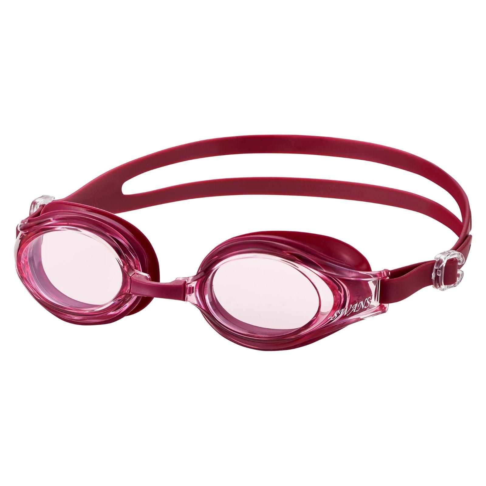 [SWANS] Made in Japan Swimming Goggles Anti-Fog UV Protection Fitness SW-30NST PIWIN Pink Wine Adult Unisex