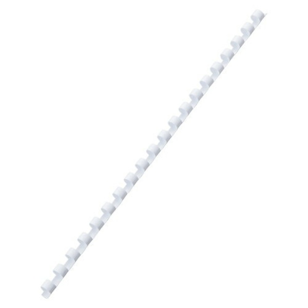 GBC Binding Ring Supply Plastic Ring Binder Wide Pack Round Standard 6mm 20-Hole 100-Pack White Holds 25 Sheets of Copy Paper PR0620A4Z-WH