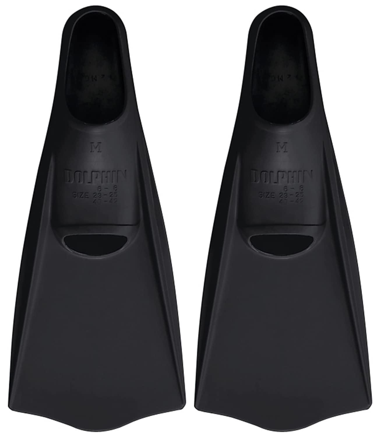 AQA Marine Sports Fins Dolphin Color Black (01) SS KF2118K
