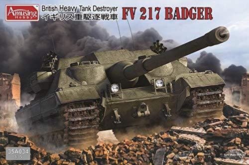 Amusing Hobby 1/35 British Heavy Tank Destroyer FV217 Badger Plastic Model Kit AMH35A034