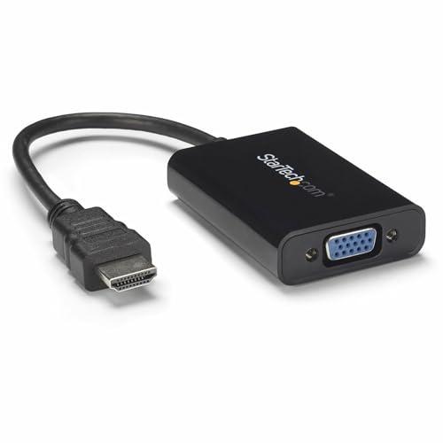 StarTech.com HDMI to VGA Conversion Adapter Converter with Audio Support HDMI to Analog RGB Conversion Connector 1920×1080 HD2VGAA2 1 piece