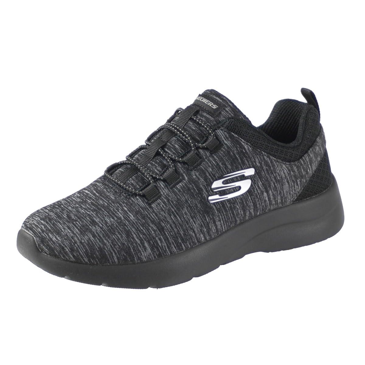 [Skechers] DYNAMIGHT 2.0-IN A FLASH Women's Sneakers Black/Charcoal 24.5 cm