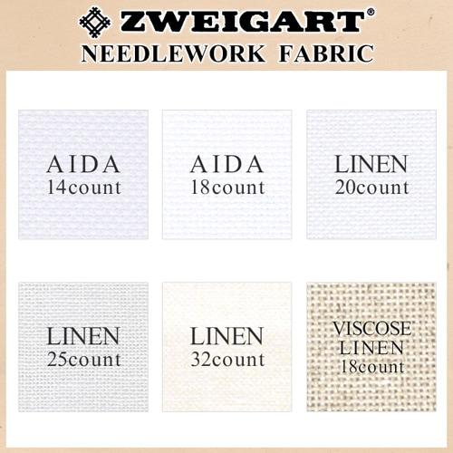 Embroidery Fabric ZWEIGART Aida 14-count Cut Fabric 45×54cm