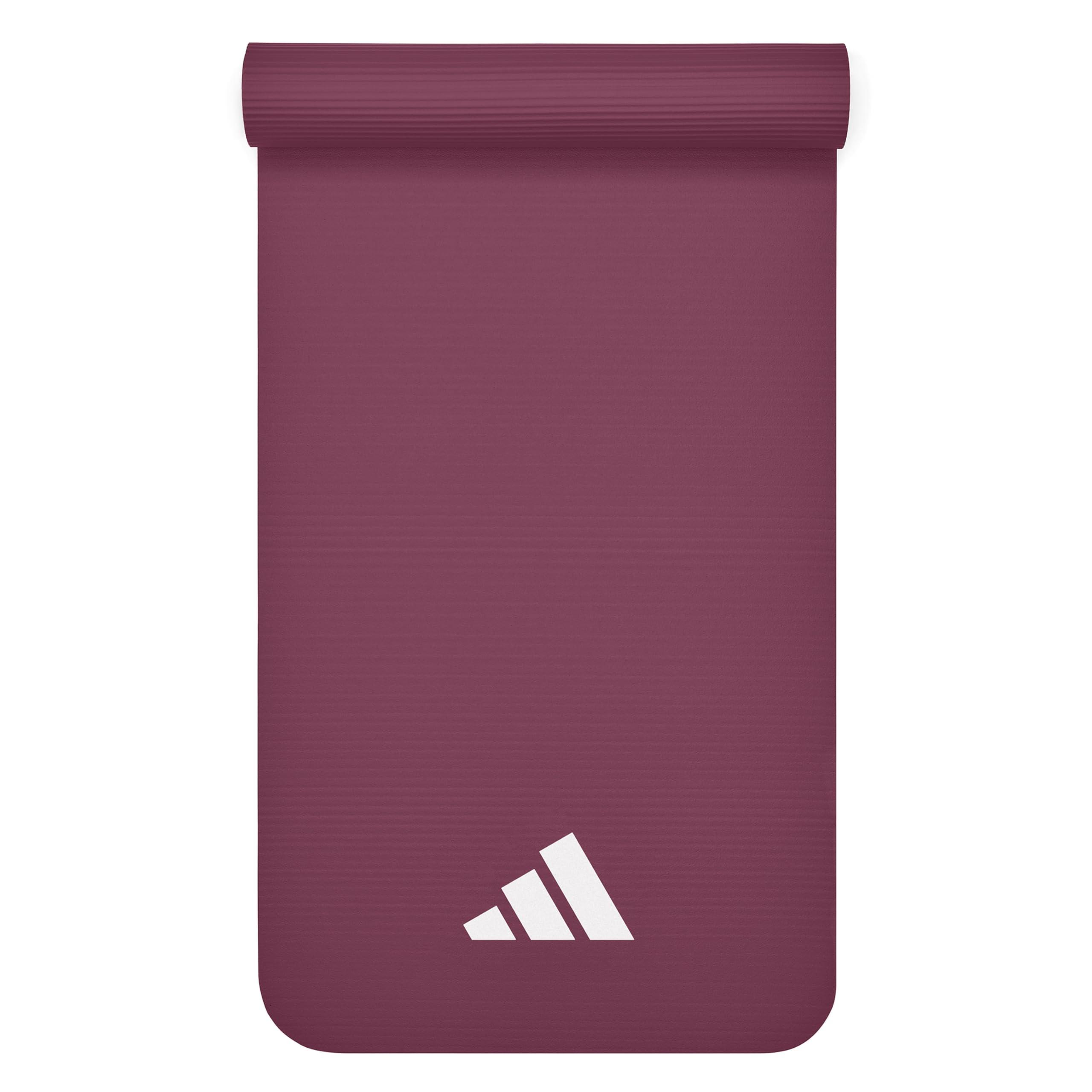 adidas Fitness Mat/Yoga Mat 7mm Maroon 173cm x 61cm NBR Material ADMT-11014MN