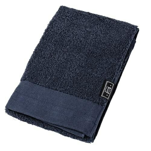 Kusubashi Mon Ori Face Towel Imabari Towel Tantro 2 Navy 34cm×85cm 1-68265-31-KON