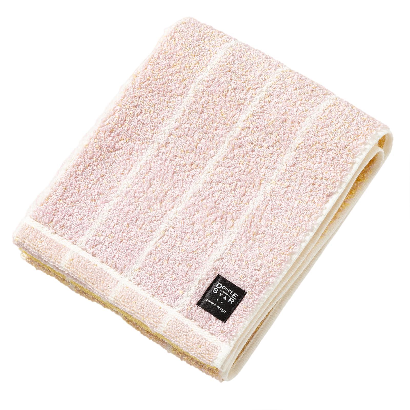 Kusunohashi Monori DOUBLE STAR Nuance Color Face Towel Pink (34×80cm・100% Cotton) 1-69341-31-P