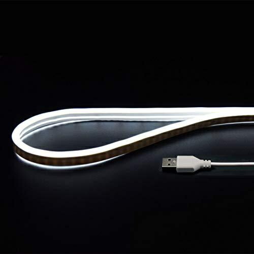 Japan Trust Technology USB Neon Tube Light ~ Bend it freely like wire and it holds its shape! ~ (1m, White)