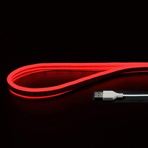 Japan Trust Technology USB Neon Tube Light ~ Bend it freely like wire and it holds its shape! ~ (1m, Red)