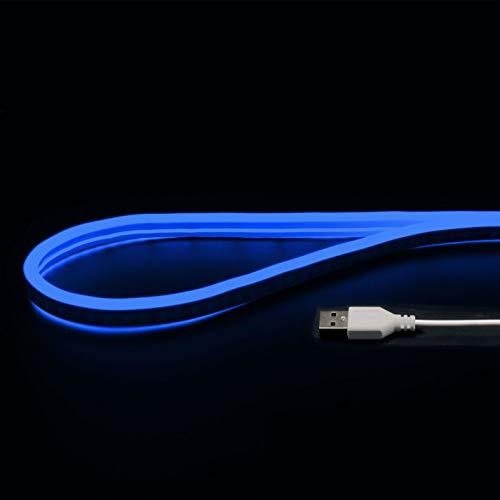 Japan Trust Technology USB Neon Tube Light ～Bend it freely like wire and it holds its shape!～ (1m, Blue)