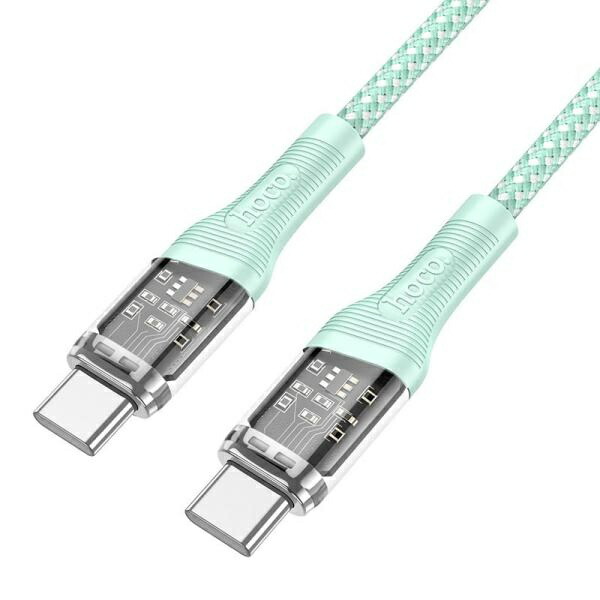 hoco U111 Skeleton Type-C to Type-C Cable U111-TT Series (Green)