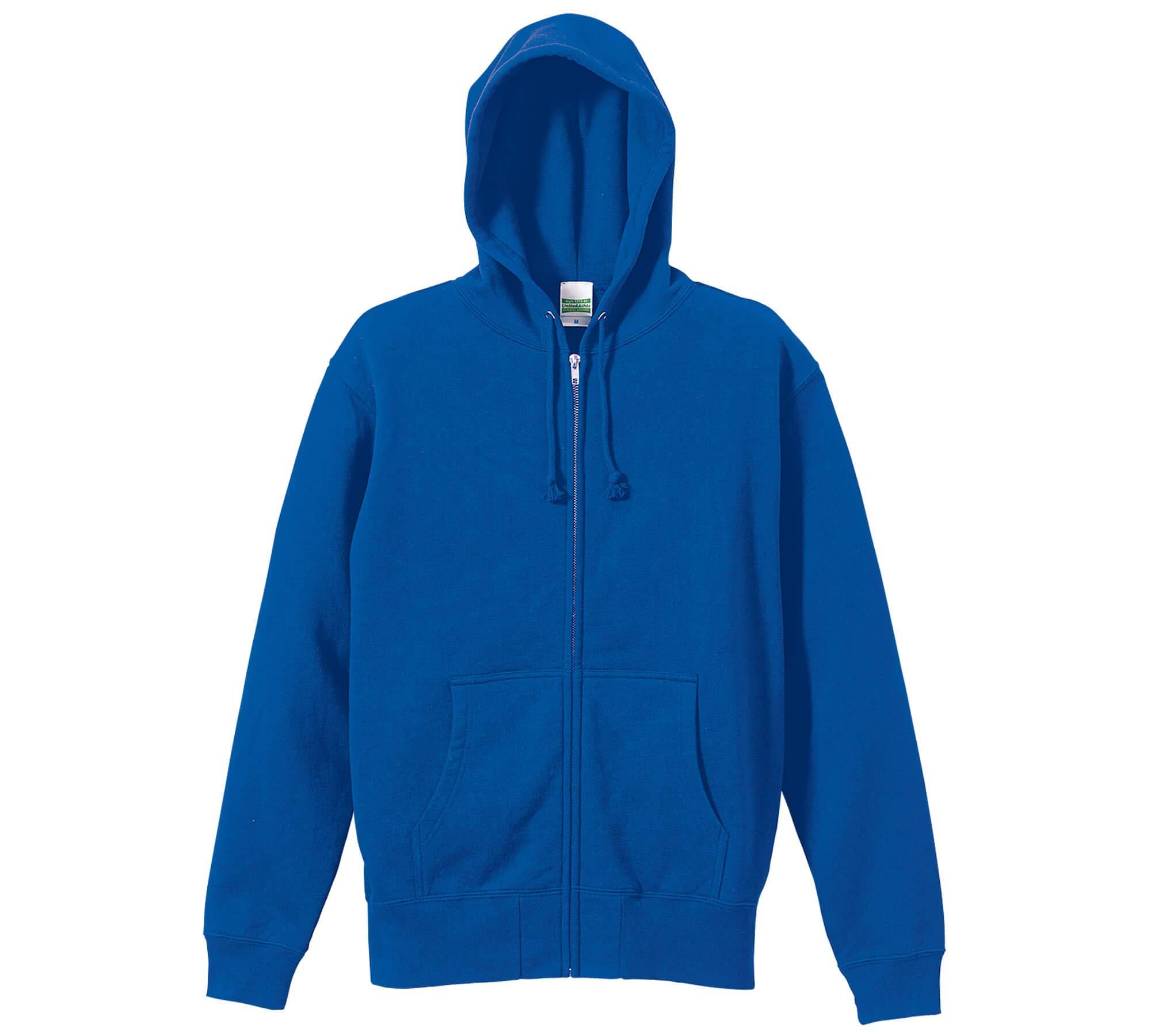[United Athle] 10.0 oz Sweatshirt Full-Zip Hoodie (Brushed Fleece Lining) 521301 085 Royal Blue L