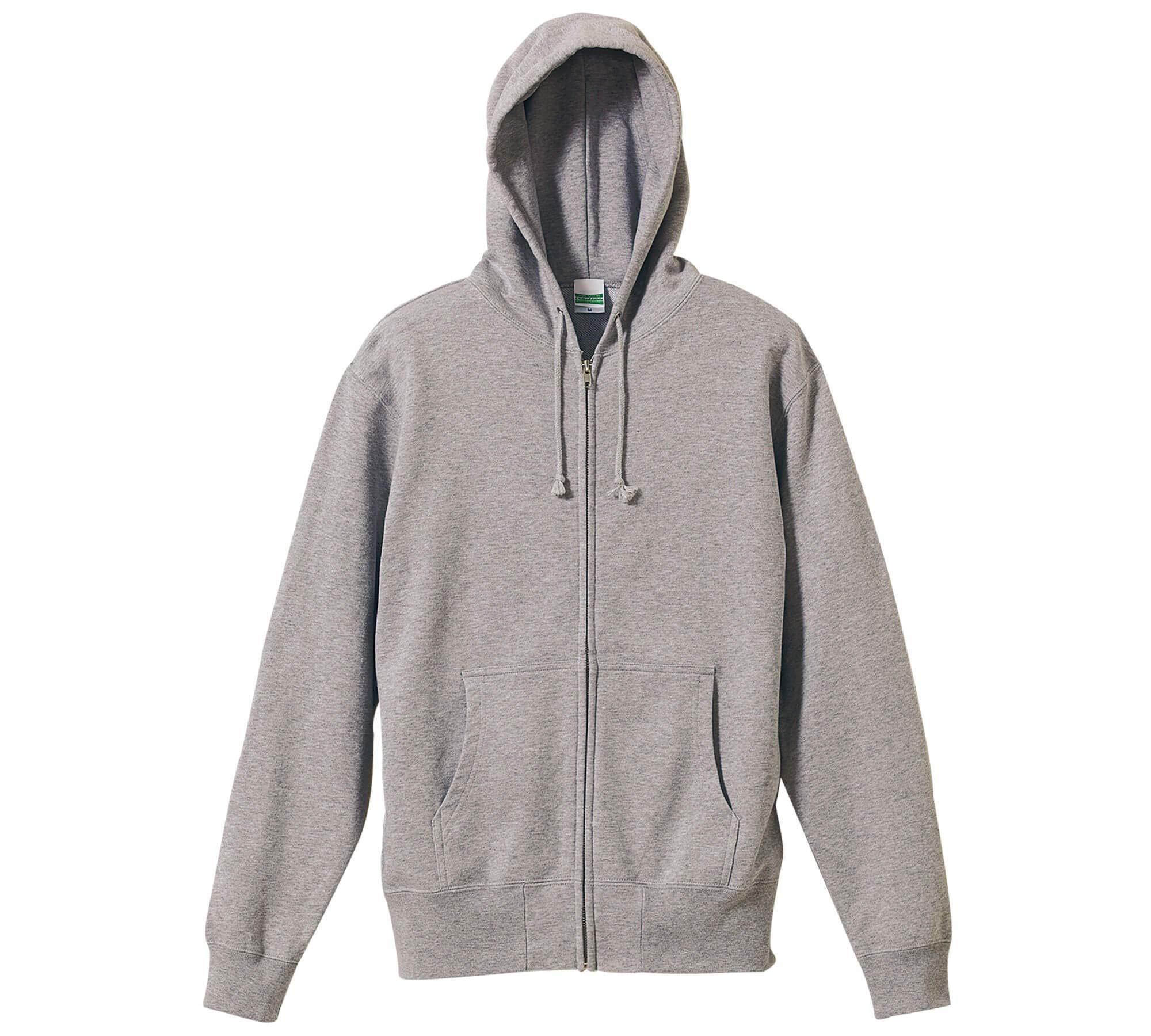 [United Athle] 10.0 oz Sweatshirt Full-Zip Hoodie (Brushed Pile Lining) 521301 006 Mixed Gray M