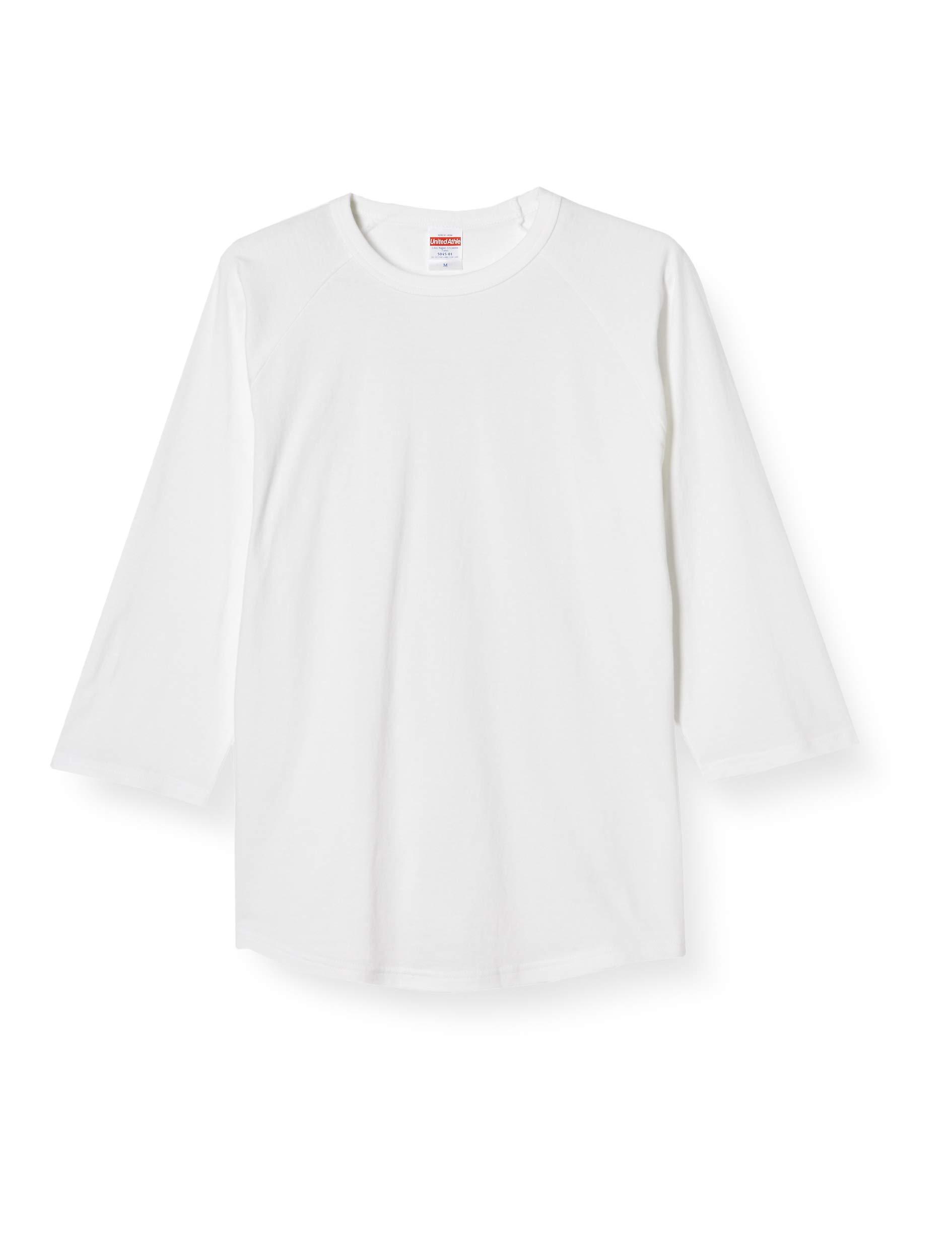 [United Athle] 5.6oz Raglan 3/4 Sleeve T-Shirt Men's 504501 White Japan L (Equivalent to Japanese Size L)