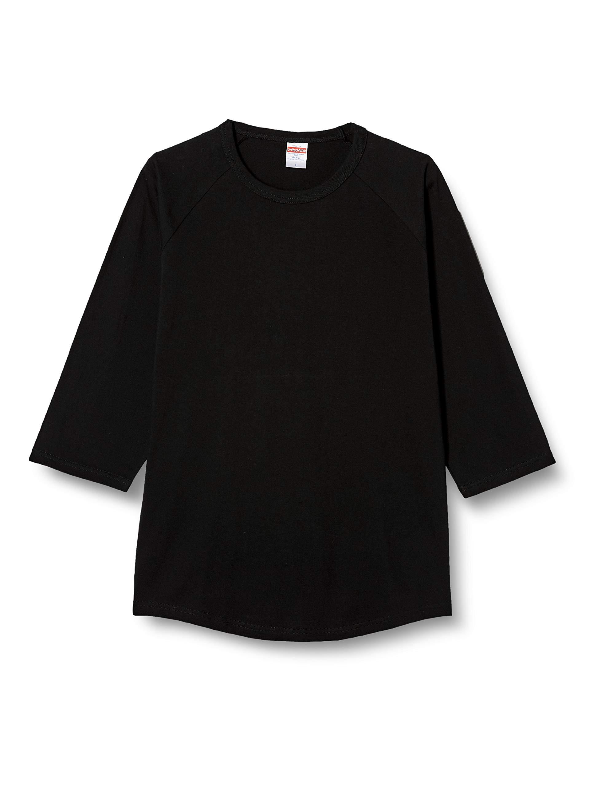 [United Athle] 5.6oz Raglan 3/4 Sleeve T-Shirt Men's 504501 Black Japan XL (Equivalent to Japanese size XL)