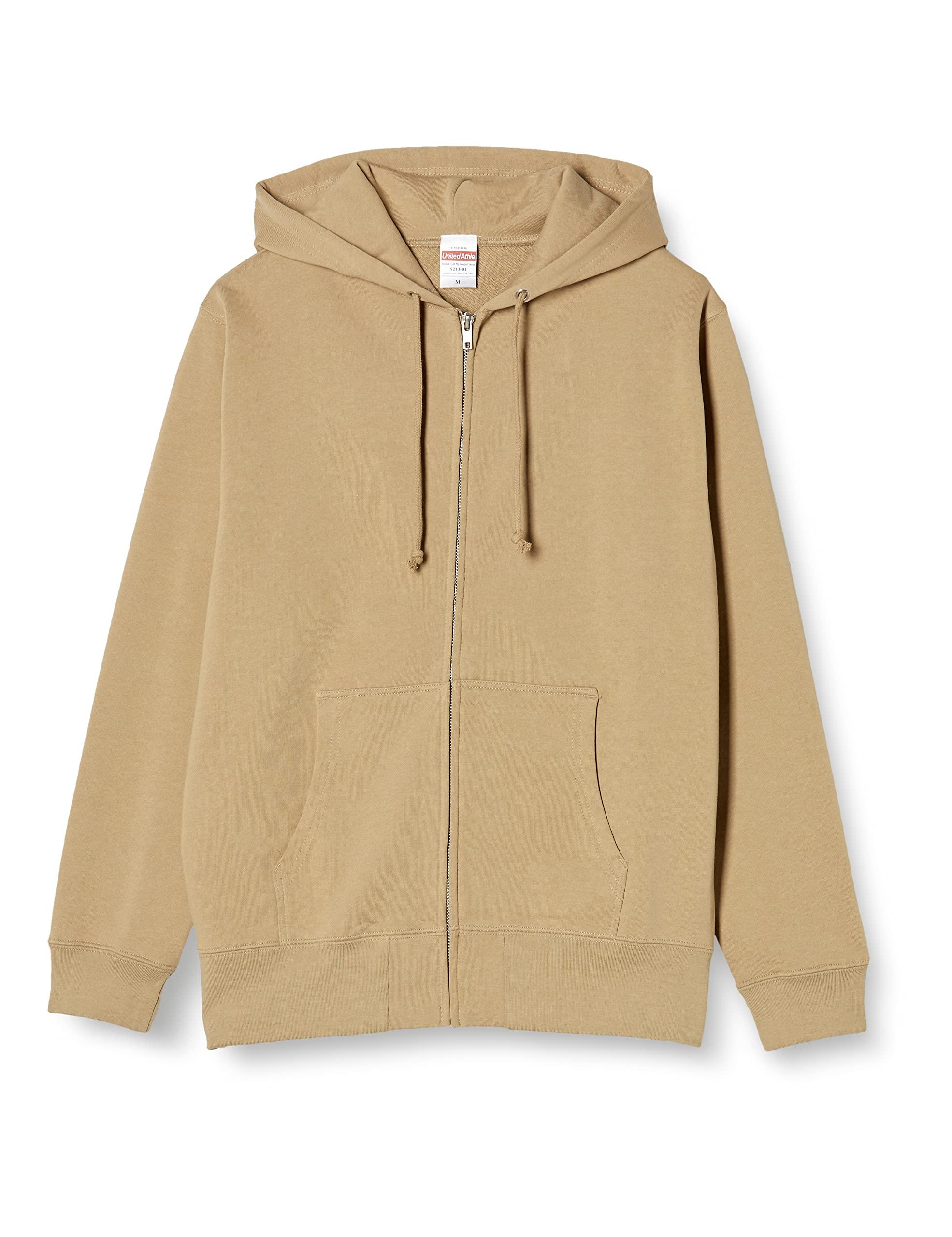 [United Athle] Zip-Up Hoodie 10.0oz Taffeta Ripstop Hoodie T (Hoodie T) Sand Khaki Japan XL (Equivalent to Japanese size XL)