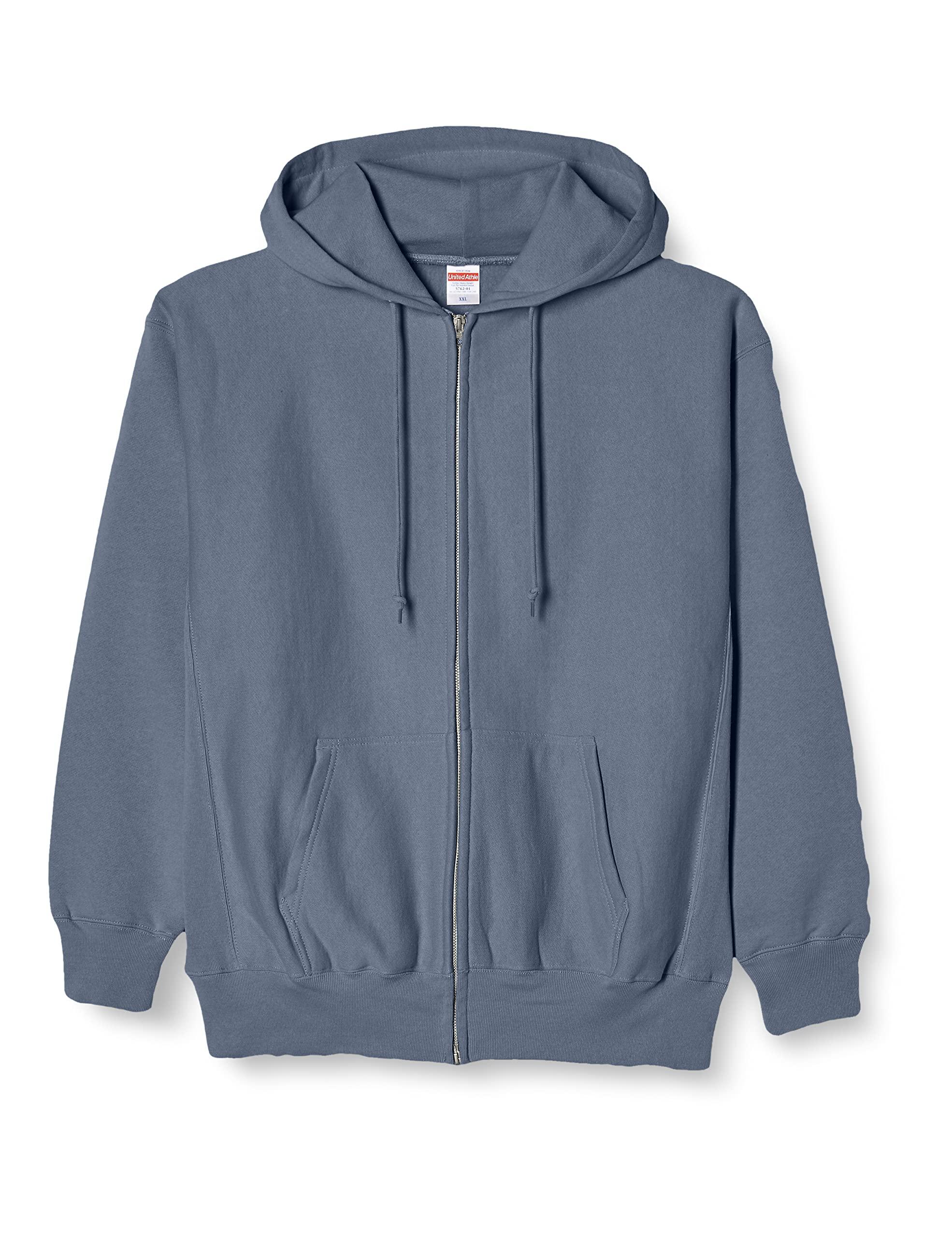 [United Athle] Hoodie 12.0 oz Sweatshirt Full Zip Hoodie Stone Blue S