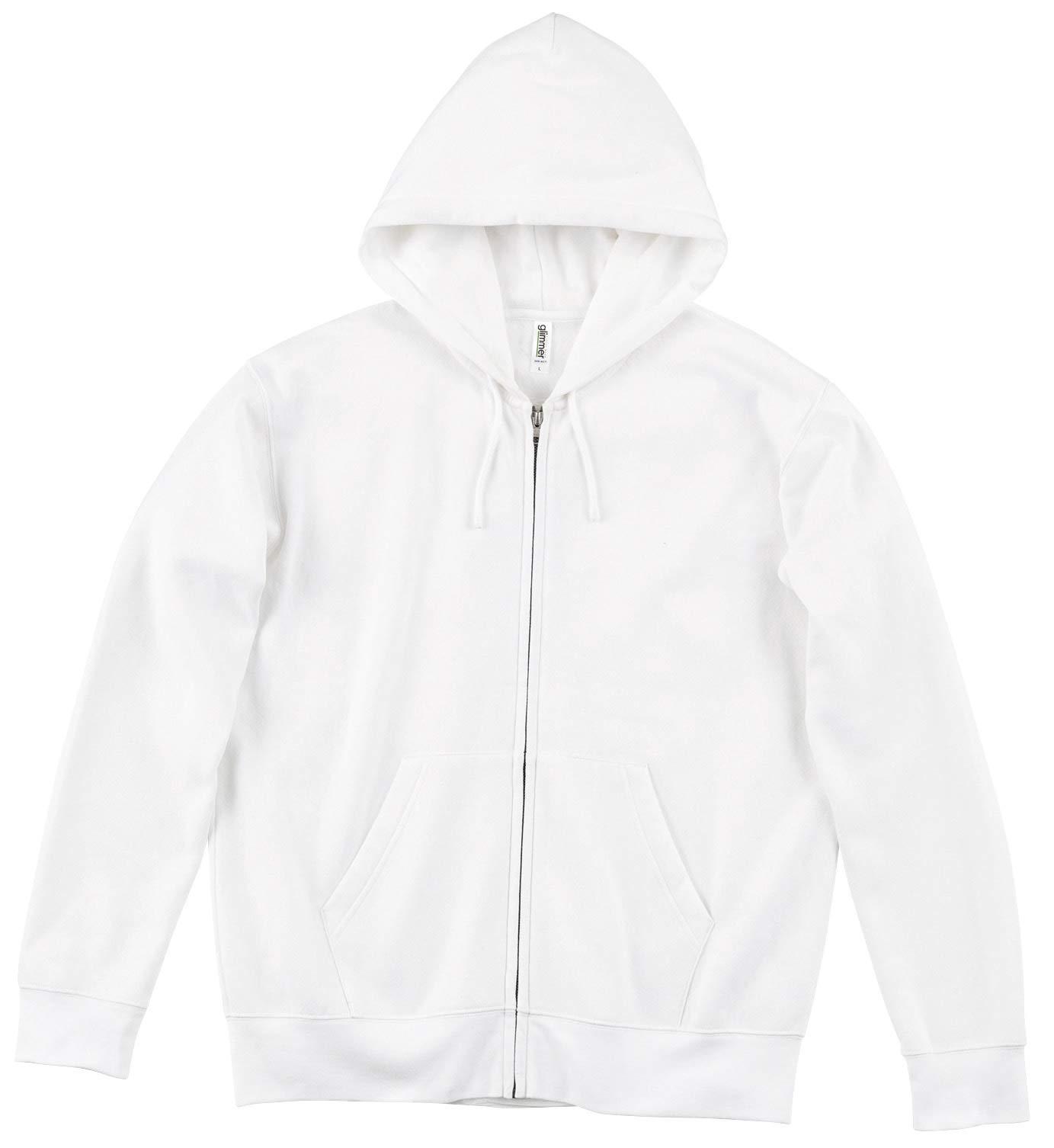 [Glimmer] 10.0 oz Dry Fleece-Lined Zip Hoodie 00348-AFZ [Men's] 00348-AFZ White Japan SS (Equivalent to Japanese Size XS)