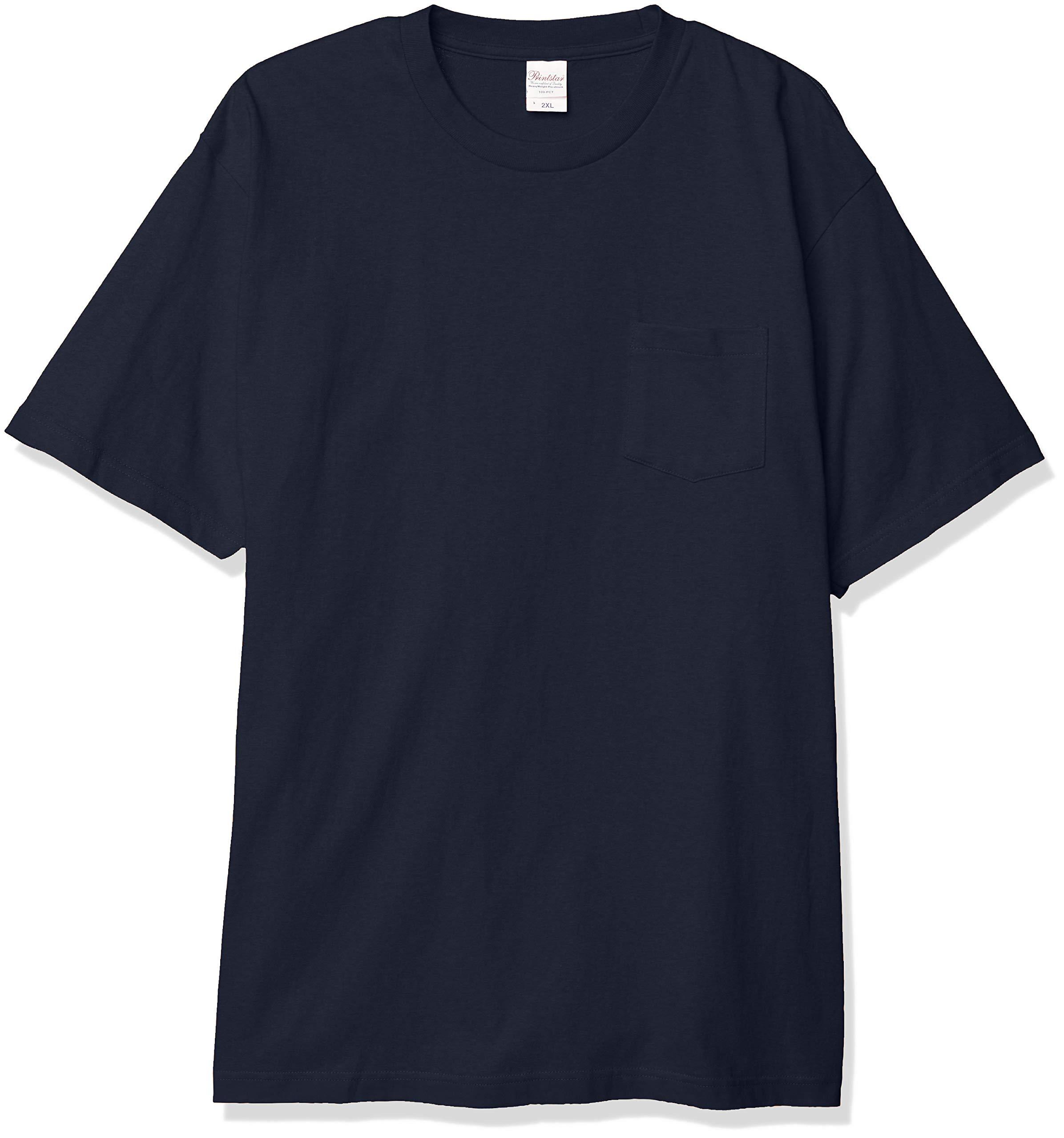 [Printstar] Short Sleeve 5.6 oz Heavyweight Pocket T-Shirt Navy Japan 3XL (-)