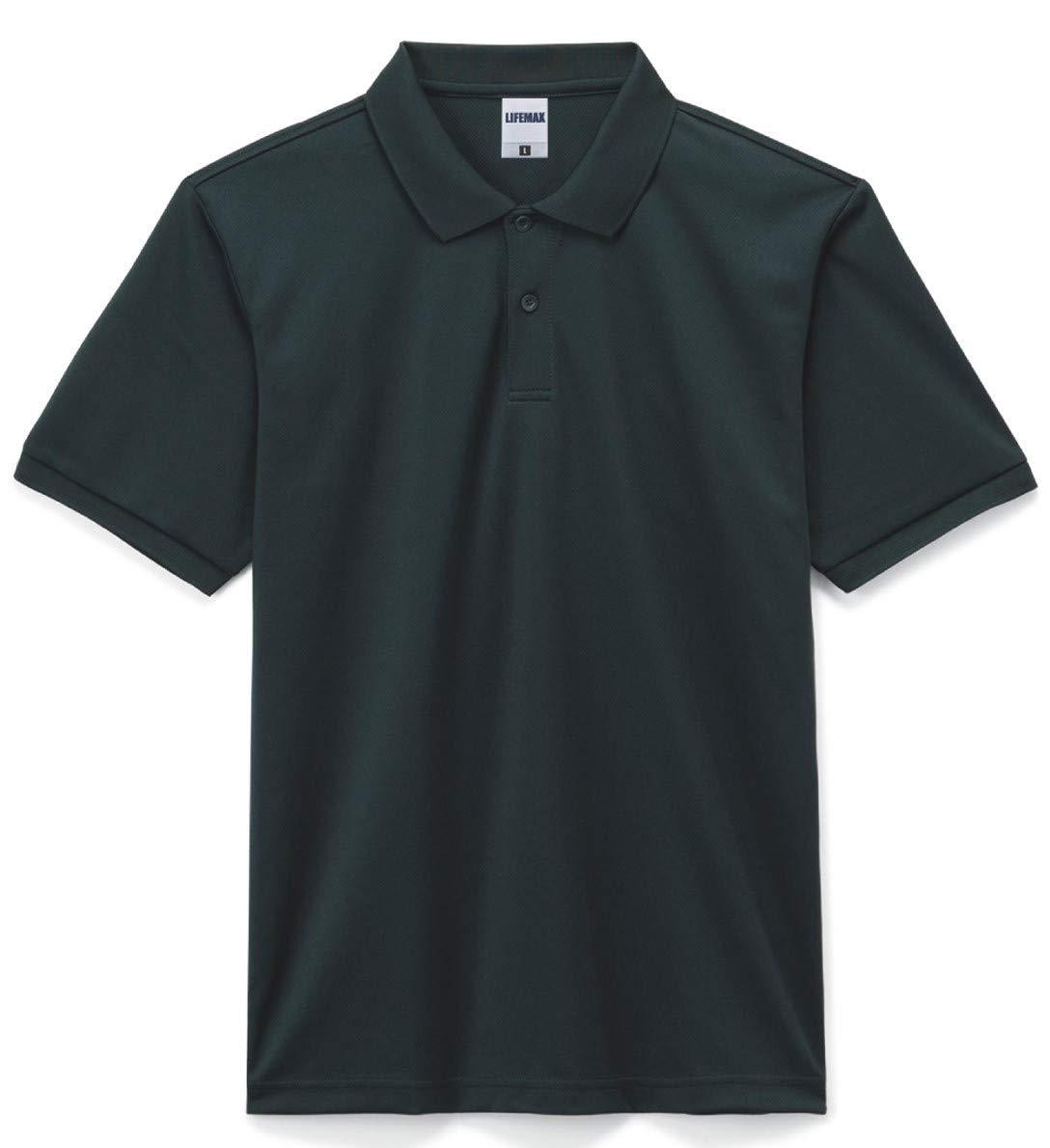 [LifeMax] Regular 4.6 oz Polo Shirt (POWERED BY COOLCORE) Men's Black Japan M (Equivalent to Japanese size M)