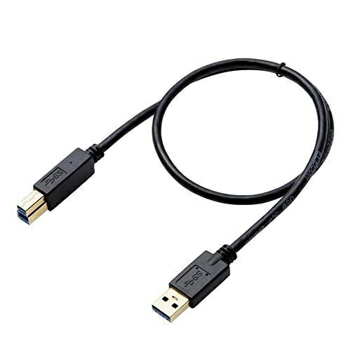 ELECOM USB 3.0 Cable Type A to Type B for HDD 0.5m Black DH-AB3N05BK