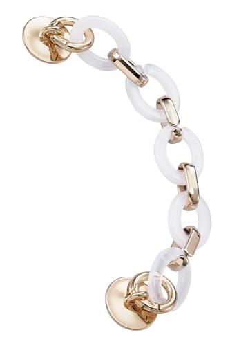 [ELECOM] Me Key Ring Hanger Smartphone Strap Anti-Drop Hand Strap Gold & Clear P-STKHCHMCR