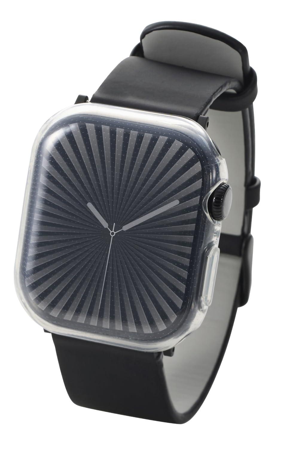 ELECOM Apple Watch Case [42mm] Series 10 Full Cover Case Soft Clear AW-24BFCUCR