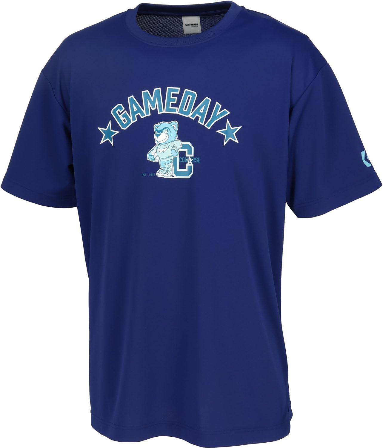[Converse] Basketball Short-Sleeve Shirt Printed T-Shirt CB251359 C. Navy
