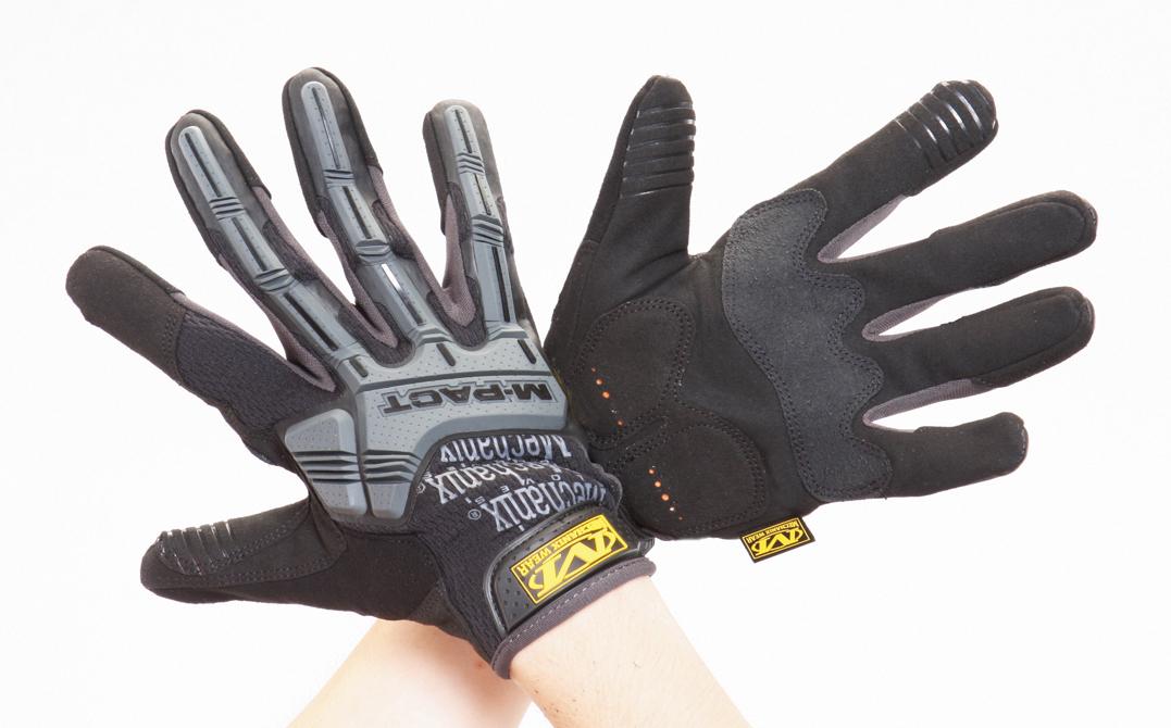 [L] Mechanics Gloves (Synthetic Leather / Black)