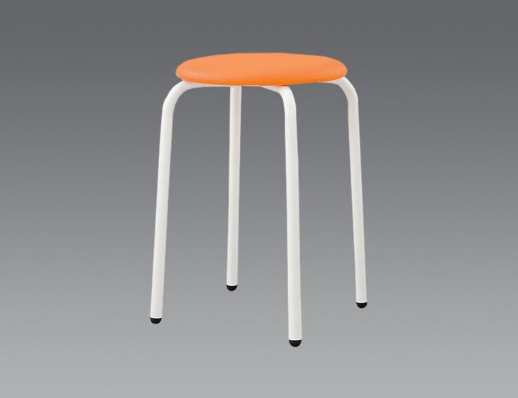 φ300x460mm Round Stool (Orange)