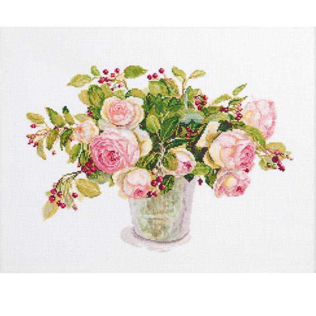 LECIEN Embroidery Kit COSMO Fujico Collection Roses and Juneberries No.552102