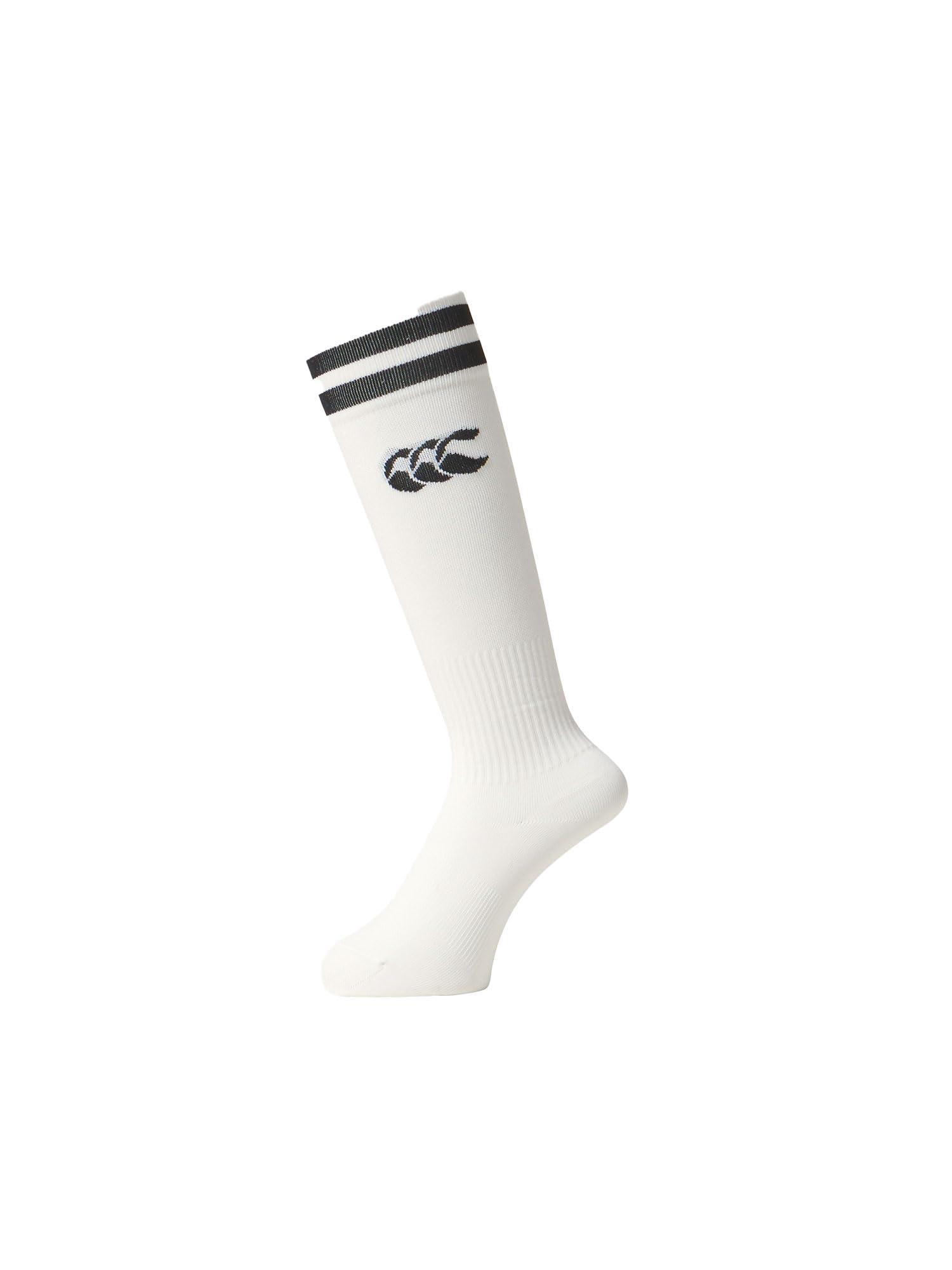 [Canterbury] Junior 2-Line Stockings JR.2LINE STOCKINGS Boys Rugby 10_White 23cm-25cm