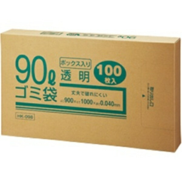 Craftman Commercial-Grade Transparent Metallo-Cene Compound Heavy-Duty Trash Bags 90L Box Type HK-098 1 Box (100 Sheets)