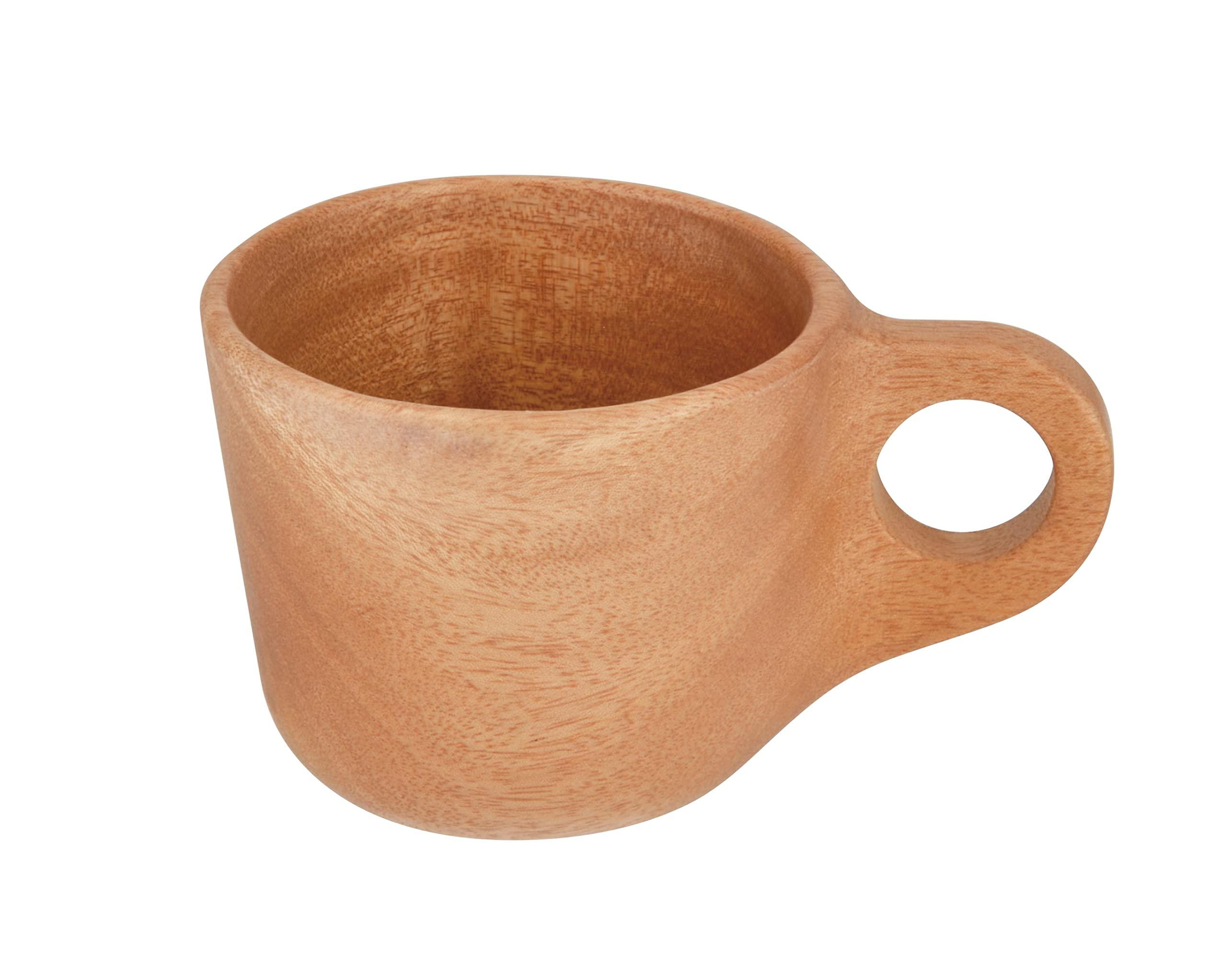 CAPTAIN STAG Wooden Tableware Wooden Tableware Mug Cup Regular Coffee Cup 190ml Natural Wood Wood Breath UP-2702