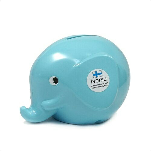 Puddleby Norsu Elephant Bank Cute Stylish Elephant Piggy Bank (S) Pure Light Blue MK20313M(172853)