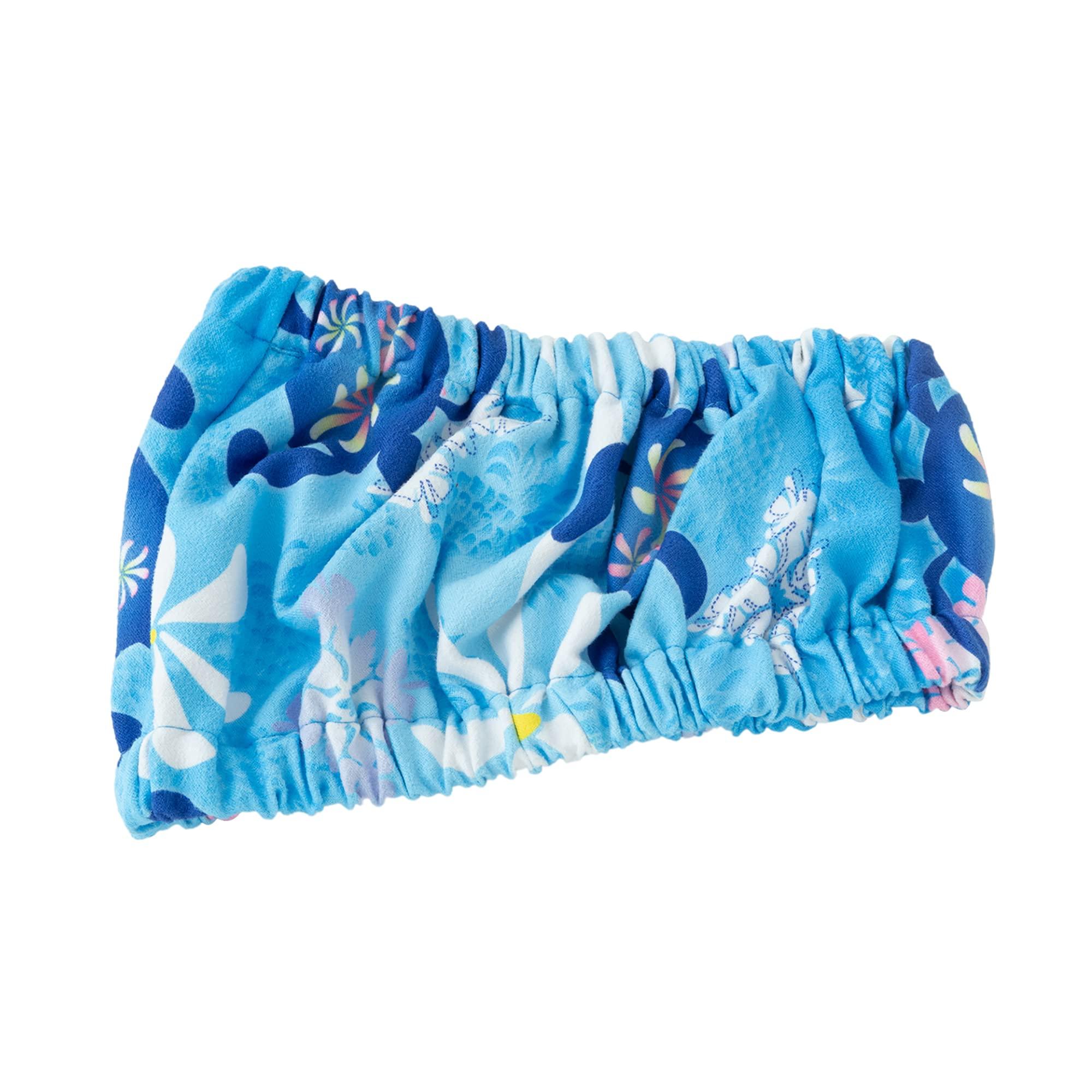 Aska Towel “Quick Dry” Quick Dry Hair Band Honu Pine Blue Absorbent Quick-Dry Aska Towel Shampoo Hair Cap HB-HOP-BLU