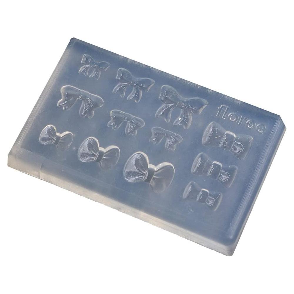 Kamejima Shoten Lovely Resin Craft Soft Mold Ribbon 4 Types S Size 1 Piece KAM-REJ-416