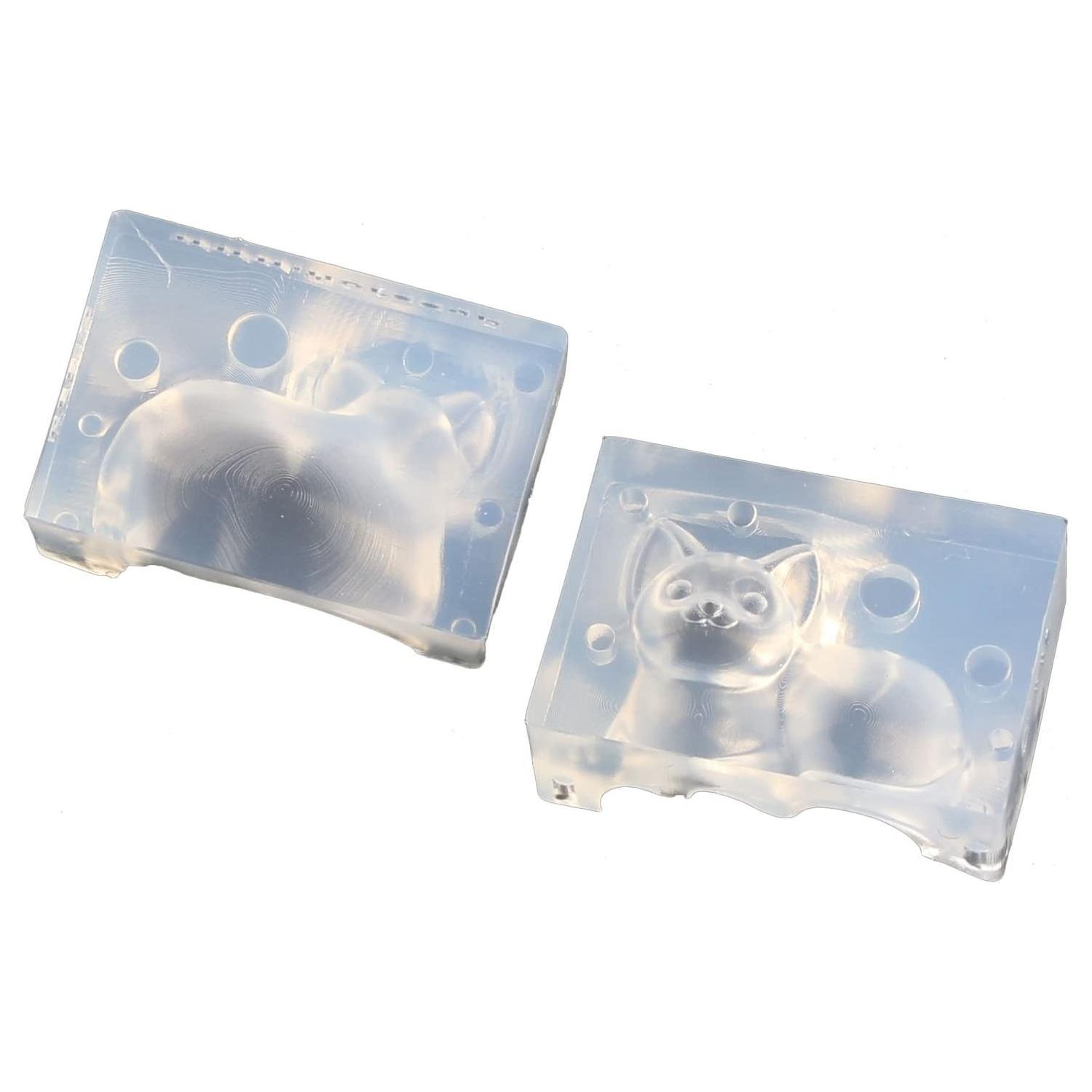 Kamejima Shoten Animal Resin Craft Soft Mold Cat Type A L Size 1 Piece KAM-REJ-449