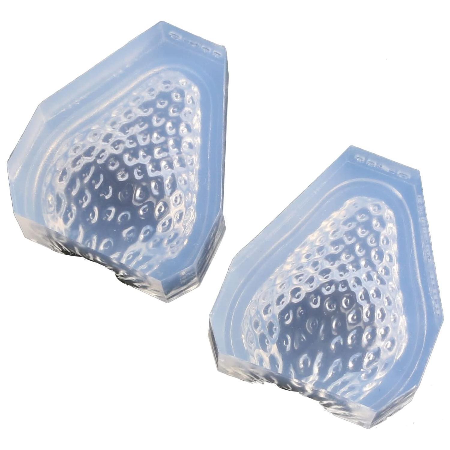 Kamejima Shoten Fruit Resin Craft Soft Mold Real Strawberry Double-Sided LL Size 1 Piece KAM-REJ-489