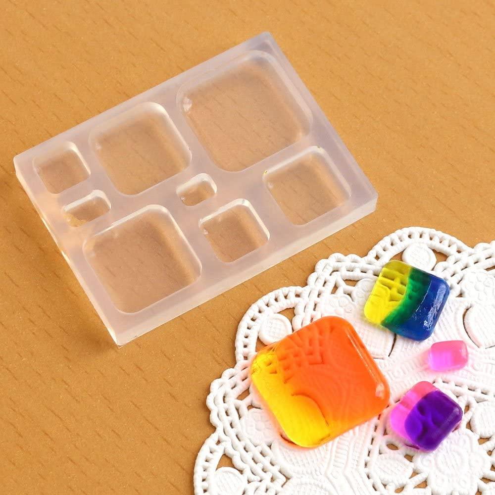 Kamejima Shoten Resin Craft Soft Mold Square Flat KAM-REJ-526